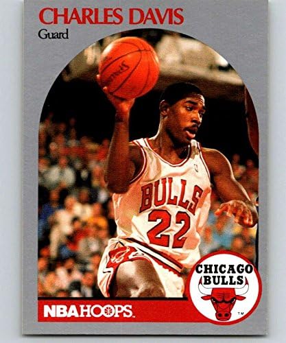 1990-91 NBA Hoops 62 Charles Davis SP Card de Negociação Oficial de Basquete Bulls Bulls