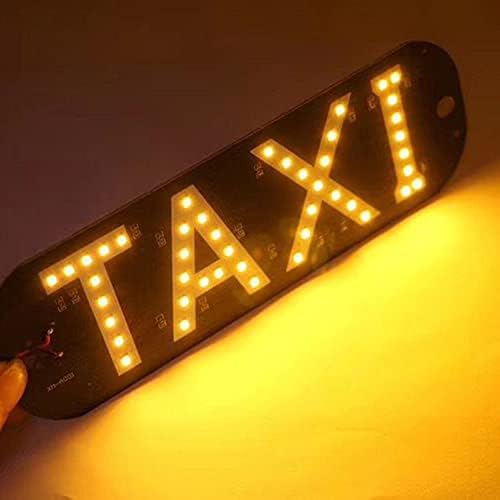 Decoração de sinal de LED amarelo YSY, gancho de táxi na janela do carro com lâmpada de luz de táxi do carregador de carro
