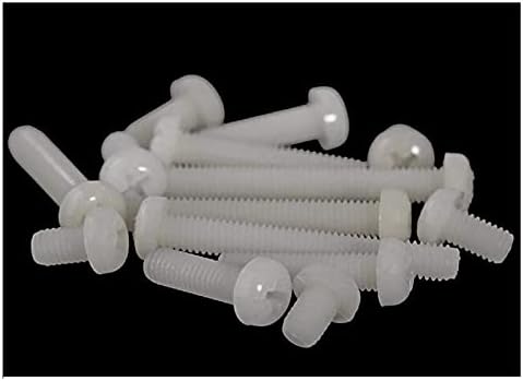 Kekeyang parafuso combinação de nylon parafuso branco parafuso redondo parafuso de cabeça de náilon plástico de náilon parafuso