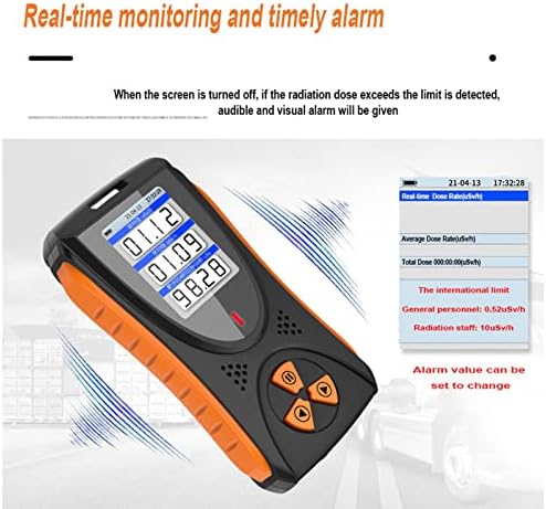 Detector de radiação nuclear, contador Geiger X β γ Raios Testador Dose Alarme com bateria usada na radiação de melhoria