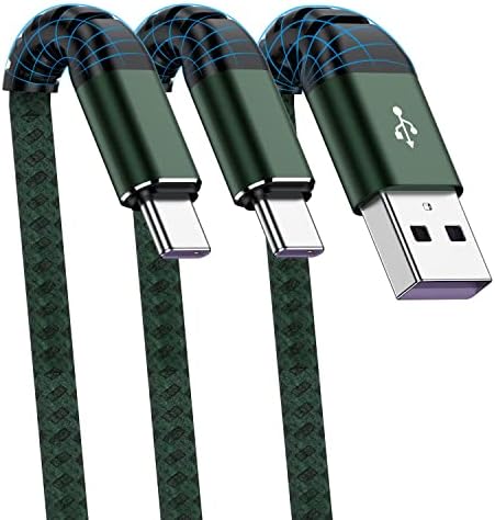 Cabo USB A para digitar C, CABEPOW 10 FT CARREGE EXTRA LONGO FÁCIL FABO DE 10 FETE USB TIPO C PARA SAMSUNG Galaxy A10/A20/A51/S10/S9/S8,