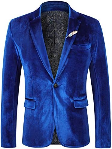 Ween Charm Velvet Blazer para homens Slim Fit One Button Sport Casat Tuxedo Jaqueta para o jantar de festa de casamento do