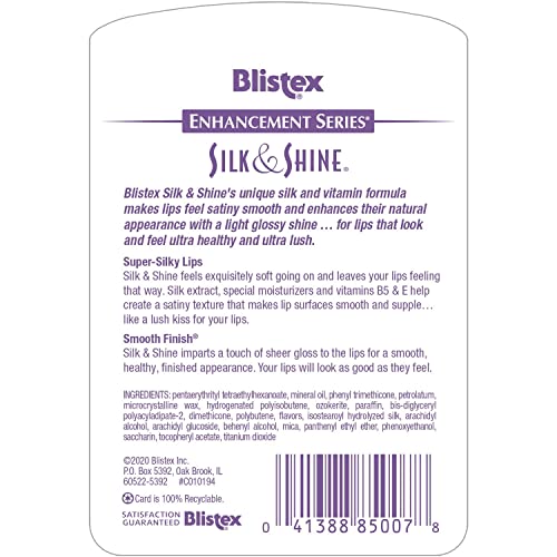 Blistex Silk & Shine Lip hidratante 0,13 oz pacote de 2