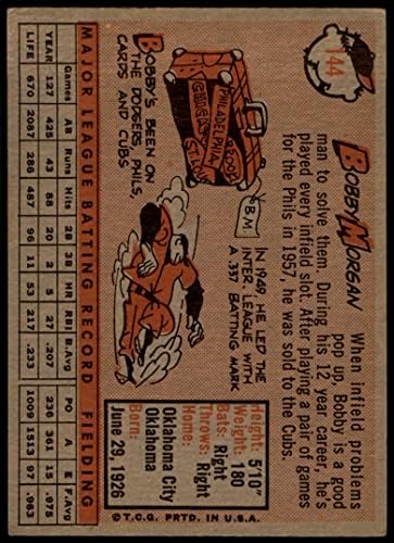 1958 Topps 144 Bobby Morgan Chicago Cubs VG+ Cubs