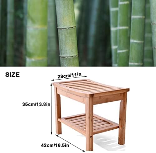 Robmet 2 camada de bambu pesado bambu banheiro bancada de bancada de bancada de bancada de bancada de bancada de madeira de