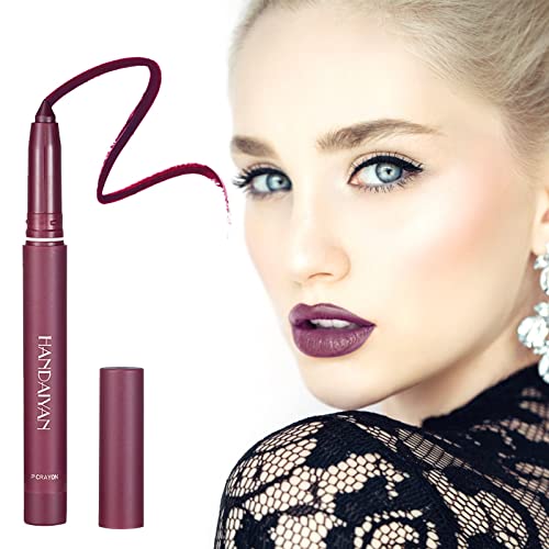 Christmas Red Batom Mattes Velvet Batom Lápis Lobo Lips Noon Fading Non Stick Copo Lipstick Latinho Lipstick Adequado para Lipstick Lipstick Galmo de Lips Kit