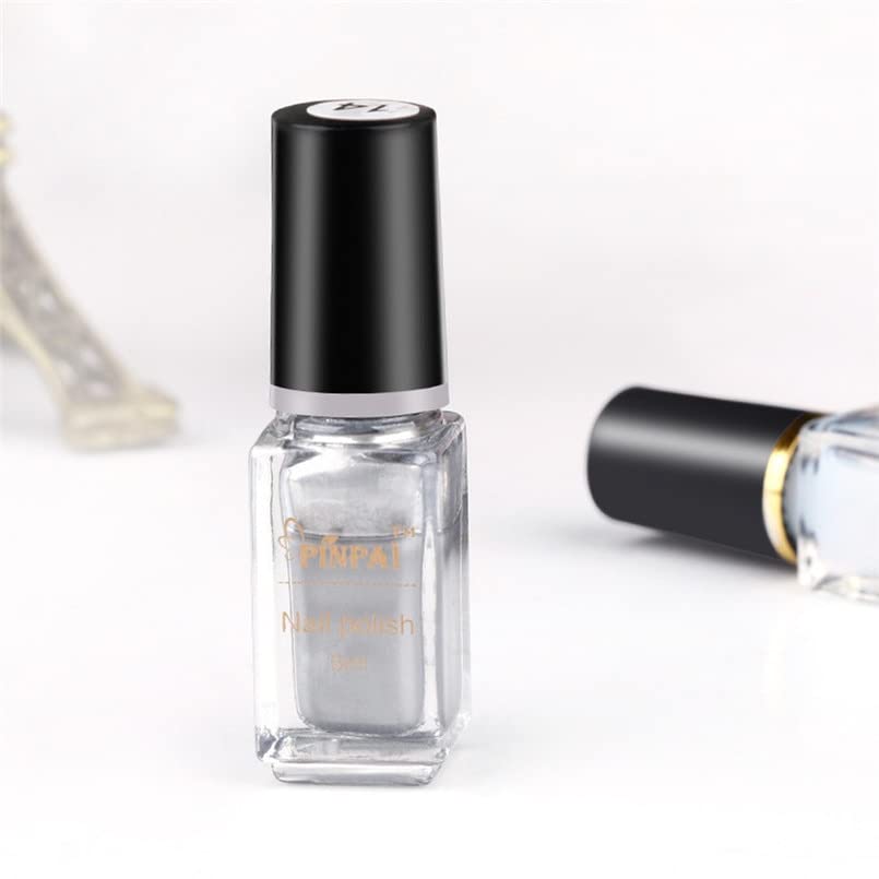 6 ml espelho de esmalte revestimento prateado pasta de metal espelho de prata de prata para manicure de arte unhas