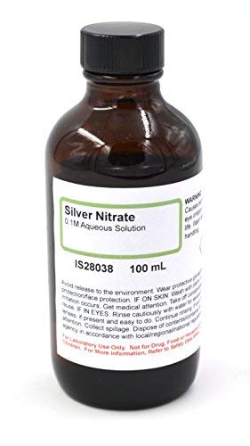 Solução de nitrato de prata, 0,1m, 100ml - a coleção química com curadoria