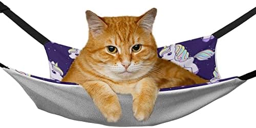 CAT HAMMOCK UNICORN Purple Cat Bed Cage Janela Pol.