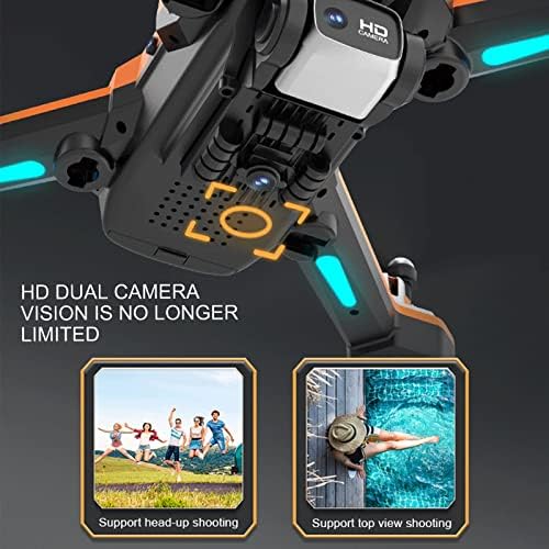 #12d507 drone com dupla câmera hd fpv controle remoto de brinquedo presentes para meninos meninas com altitude mantém o modo sem cabeça uma chave inicial