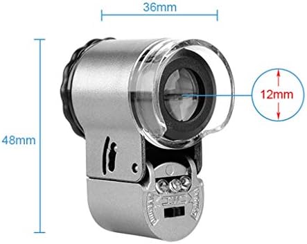Melhor Zhyh Mini Microscópio portátil com microscópios de mão de bolso com zoom de zoom leve para Jewellers Eye