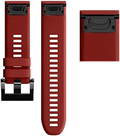 BARRART 26 22 22 mm de faixa de vigilância para Garmin Fenix ​​7x 7 7s Assista Redunda Silicone EasyFit Strap Strap Strap