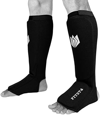 FITST4 Kickboxing MMA Muay Thai Inspep Elastic Training Sparring Shin Guards