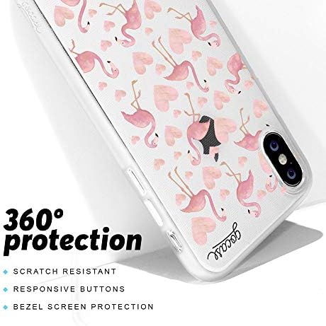 Gocase Love & Travel Case Compatível com iPhone X/XS transparente com impressão de silicone transparente TPU Proteção Caso de proteção resistente a arranhões Caixa de telefone celular Love for Travel
