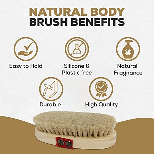 Kelebek Natural Horse Bristle Brush, Ultimate Chuveiro e Escandais para homens e mulheres, lavadores nas costas, escovas secas, bucha e esfoliantes para uma experiência completa de banho