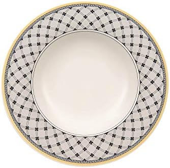 Villeroy e Boch Audun Promenade Rim Soup, 9,5 pol., Branco/Cinza/Amarelo