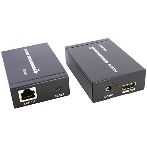 JacobSparts HDMI Extender até 200 pés sobre Cat5 Cat6 Ethernet Network LAN Cable 60m 1080p