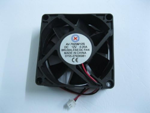 6 PCS Fan DC 12V 7025 2 pino 70x70x25mm Sem escova de escova de resfriamento fã de lâmina de resfriamento