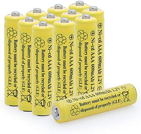 QBLPower 1.2V AAA NICD 600mAh Triple uma combinação de bateria recarregável com carregador de bateria universal