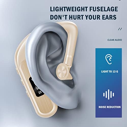 #5466633 fone de ouvido sem fio de fone de ouvido Bluetooth V5 0 15hrs Ultralight Headphones Display Digital em ouvidos de ouvido para telefone celular la