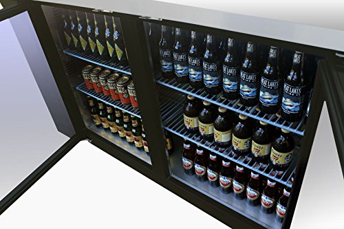 Migali C-BB72G-HC Série de concorrentes Refrigerada Cabinete de barra traseiro, 72,8 W, 19,6 cu. Ft. Capacidade