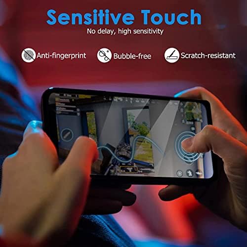 LSOUG [3 pacote] Protetores de tela de privacidade para o Samsung Galaxy A53 5G 6,5 2022, Ultra HD 9H vidro temperado, filme anti-espião, cobertura de borda completa, sem bolhas