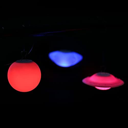 WYS IP68 Piscina flutuante à prova d'água Luzes flutuantes de OVNIs, RGB Alteração de cor Bathtub Night Light, Wedding,