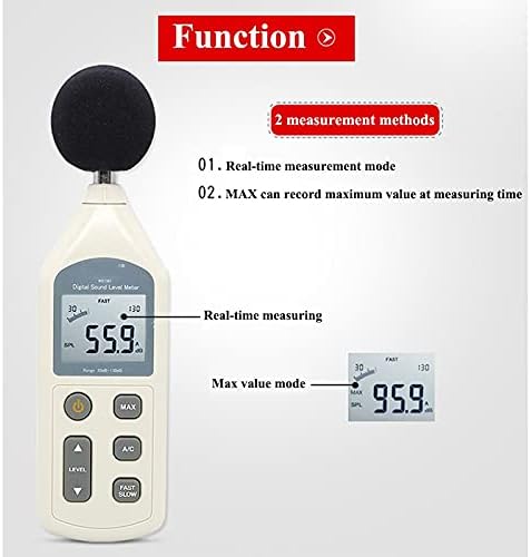 Walnuta Digital Sound Level Meter 30-130dB Ruído Medição do instrumento Decibel Monitoramento do Testador de Logger