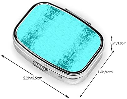 Caixa de armazenamento de comprimidos portáteis ewmar caixa de comprimidos de aço inoxidável recipiente de comprimidos para bolso/bolsa e viagem