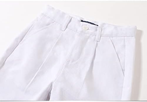 Yayabroe Kids Boys 'Chino-Pant Casual Cintura Calças Costolas de uniforme Tamanho 4-15 anos