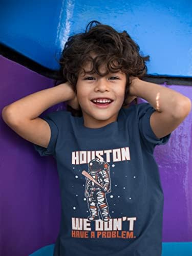 Camisetas infantis de astronautas de tinta de tinta desejável, não temos problemas para fãs de beisebol clássico camiseta juvenil