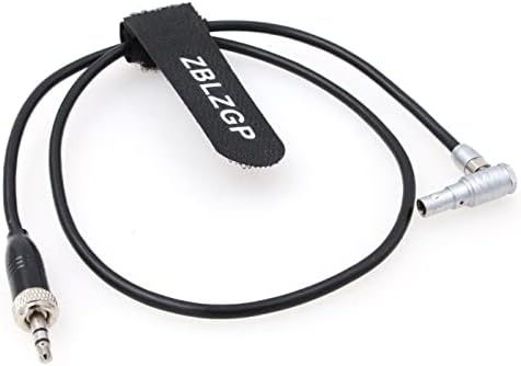 Zblzgp ângulo reto 00b 5 pinos para travar 3,5 mm TRS Jack Audio Cable para a Sony D11 para Arri Alexa Mini Z Cam E2