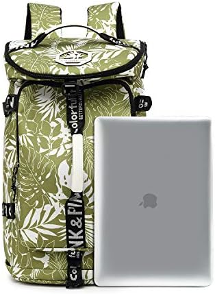 Backpack de mochila de mochila de ginásio à prova d'água com compartimento de sapatos para laptop de caminhada esportiva de viagens