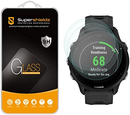 Supershieldz projetado para Garmin Forerunner 955/955 Protetor de tela de vidro temperado solar, anti -scratch, bolhas sem bolhas