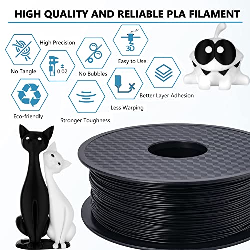 PLA 3D Impressora Filamento Black and Creality Ender 3 Fãs 4010 originais
