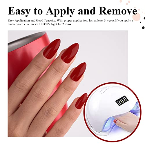 Esmalte de gel de imtiti, 1 pcs 15ml Brick Color Mergulhe o LED LED de manicure de manicure de unhas de unhas de unha de longa