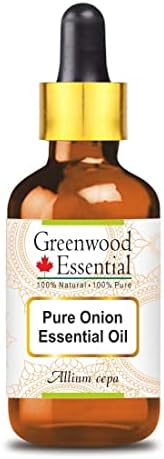 Óleo essencial para cebola pura essencial de Greenwood com gotas de vidro a vapor terapêutico natural destilado 100ml