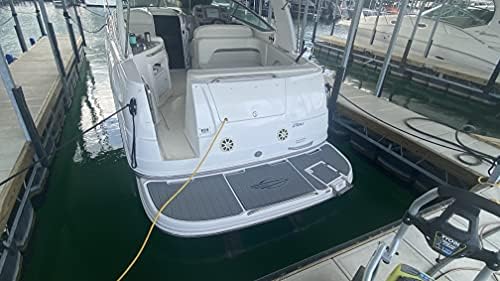 Boat Eva Faux Teak Decking Floor Compatível com Cobia 24 CC Cockpit de plataforma de natação