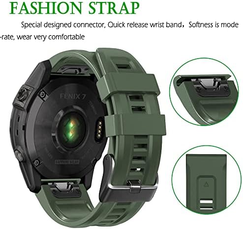 Sawidee 26 mm Silicone Redução de Silicone Relógio Strap para Garmin Fenix ​​7x 6x 5x 3hr Watch EasyFit Wrist Strap for fenix