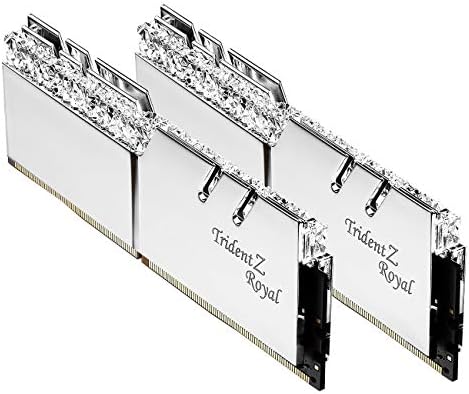 G.SKILL 32GB DDR4 Trident Z Royal Silver 3200MHz PC4-25600 CL14 1,35V Kit de canal dual