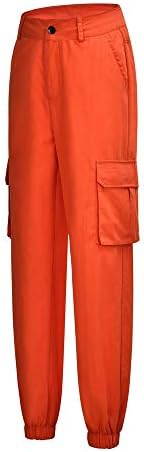 Calça de carga folgada keusn para mulheres y2k calças de pára -quedas de pernas largas retas y2k calças de corredor folgadas com bolsos de rua