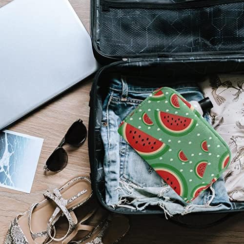 TBOUOBT SACOS COSMETOS Sacos de maquiagem para mulheres, pequenas bolsas de maquiagem sacos de viagem, padrão de frutas de desenho animado de melancia