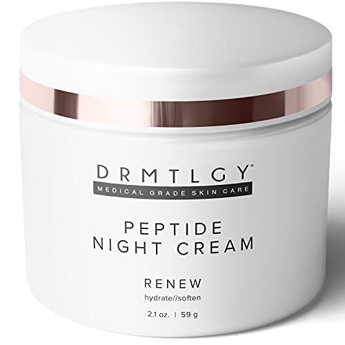 Drmtlgy Peptide Night Cream Face Hidratante. Hidratante facial hidratante livre de fragrâncias e sem óleo para todos