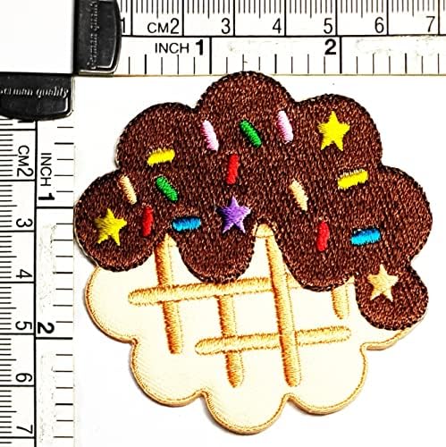 Kleenplus Chocolate Snacks Snacks Cartoon Patch adesivo Craft Patches