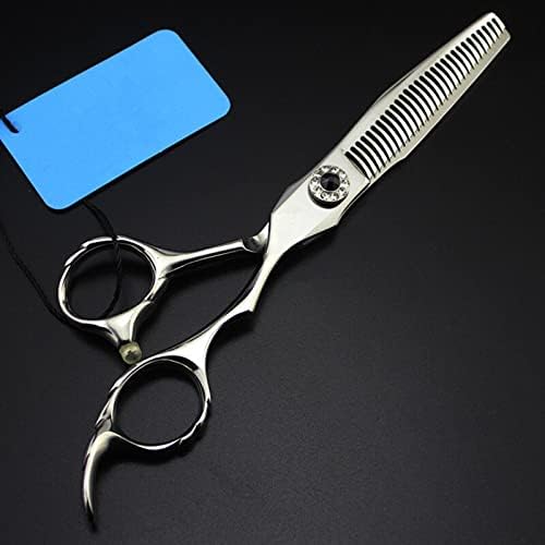 Tesoura de corte de cabelo, tesoura de cabelo de aço Japan, de 6 polegadas, cortando barbeiro de barbeiro tesouras tesouras de cabeleireiro