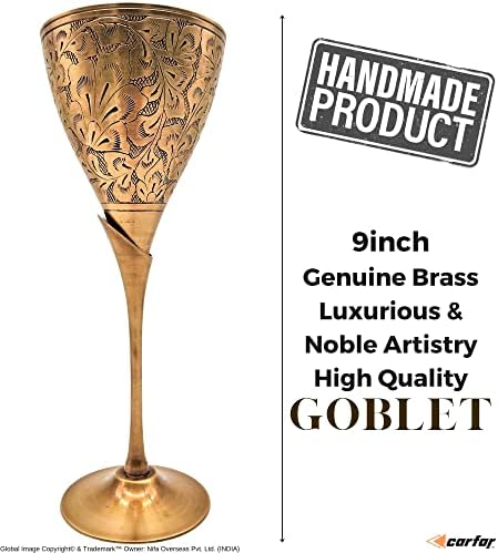 Cálice carfare de bronze sólido copo de vinho real de vinhos artesanal decoração medieval decoração gótica pacote de 1