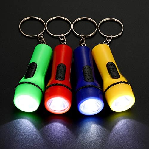 48 peças Mini lanterna de lanterna Chaves de cores granel de cores lanternas de brinquedos para caminhadas FAVORES DE CAMPING Party