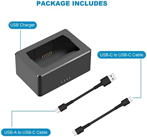 Mavic Mini 3 Pro USB carregador de bateria, hub de carregamento com dois cabos de carregamento para d ji mini 3 pro,