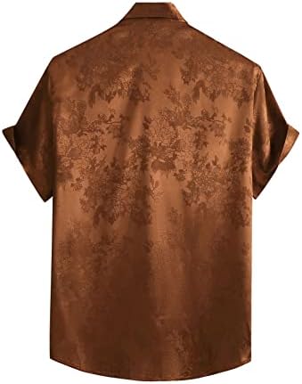 FLOERNS MEN FLORAL JACQUARD CURTO BOTOL BOTOL FRONTIL CLAUSE TOP