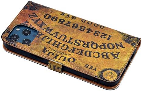 Caixa TPACC para iPhone 12 e iPhone 12 Pro, capa Slim Folio Protective PU Carteira de couro com slots de kickstand e cartas,